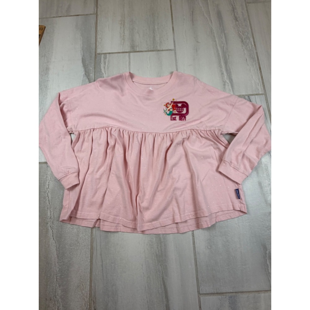 Disney Parks Spirit Jersey Ariel Princesses Pink Babydoll Top XL WaltDisneyWorld
